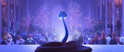 Gary De’Snake, la serpiente a la que pone voz, en el original en inglés, el actor Ke Huy Quan, en 'Zootrópolis 2'.