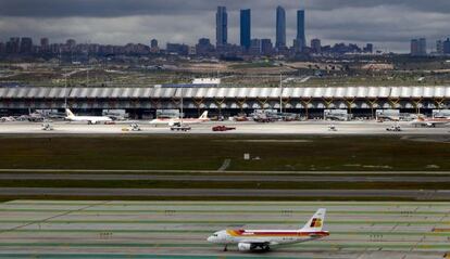Terrenos sobre los que está edificada la T-4 del aeropuerto de Barajas.
