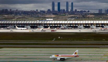 Terrenos sobre los que est&aacute; edificada la T-4 del aeropuerto de Barajas. 