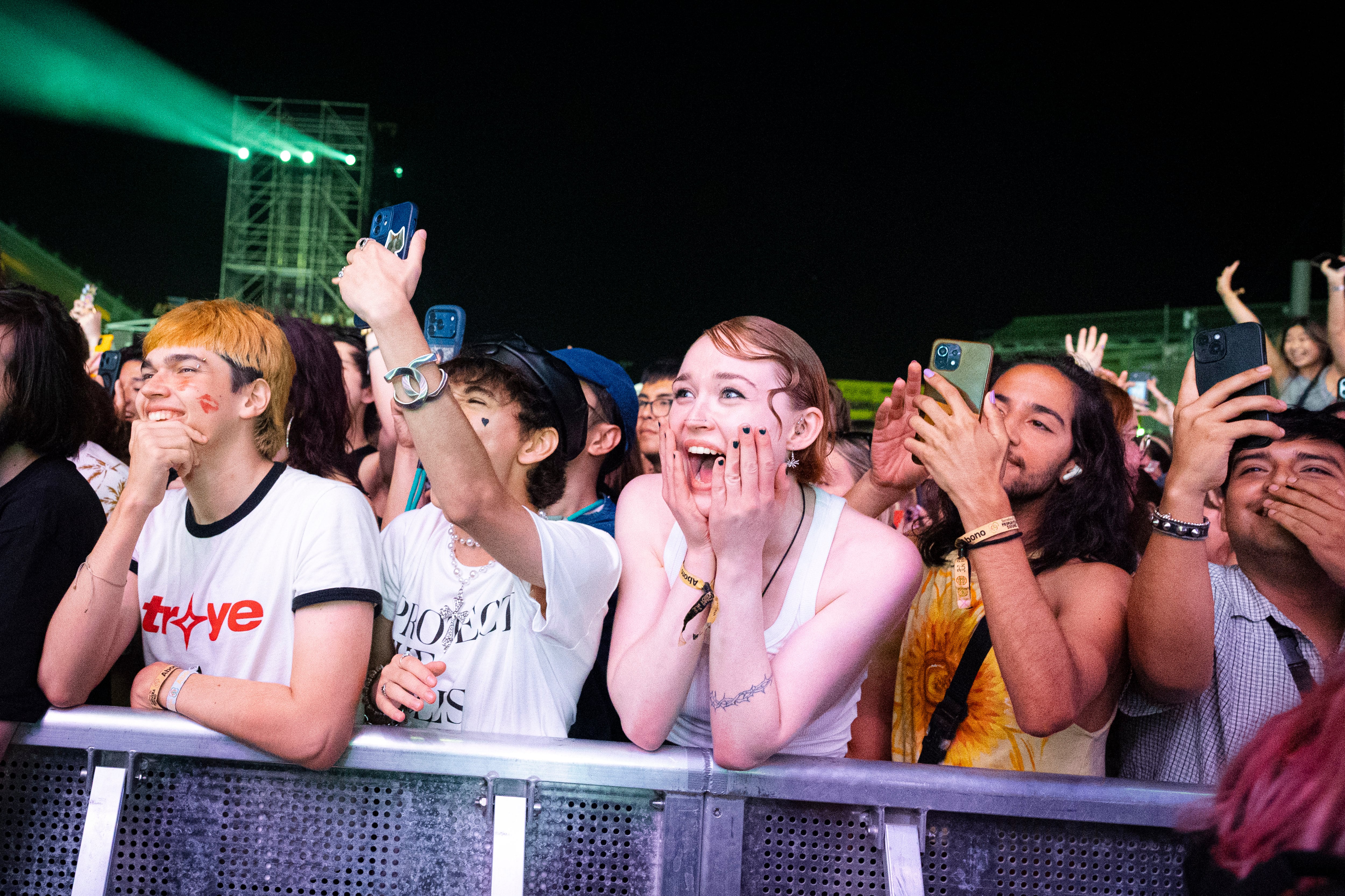 
Asistentes al concierto de Olivia Rodrigo en el festival Primavera Sound 2026.