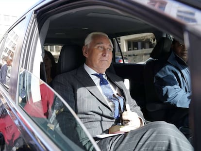 El exasesor del presidente Donald Trump, Roger Stone.