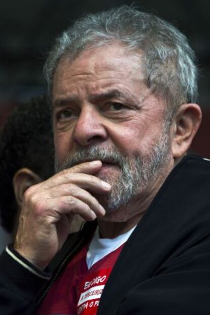Lula da Silva during a May 1 rally.