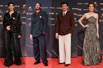 Apostando por moda española: Alba Flores (Dominnico), Enric Auquer (Carlota Barrera), Miki Esparbé (Late Checkout), Miriam Garlo (Señorito Ortega).
