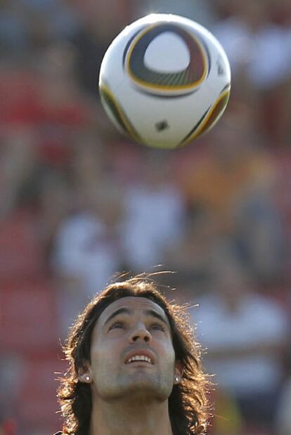 Sergio Sánchez, en un entrenamiento.