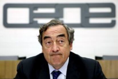 El presidente de CEOE, Juan Rosell.