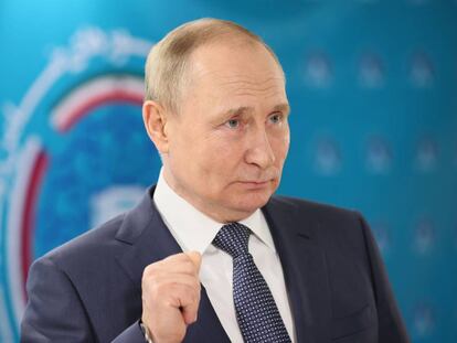 Vladimir Putin este miércoles 20 de julio, después de una conferencia en Tehrán (Irán)