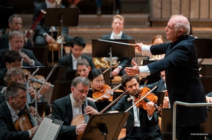 El artista Daniel Barenboim, en uno de los conciertos como director de los Berliner Philharmoniker.