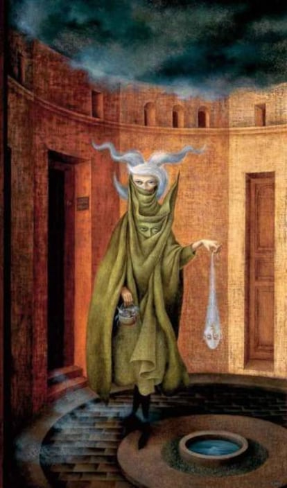 'Mujer saliendo del psicoanalista' (1960), de Remedios Varo.