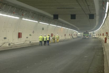 Imagen de archivo, con los túneles de la M-30 en obras.