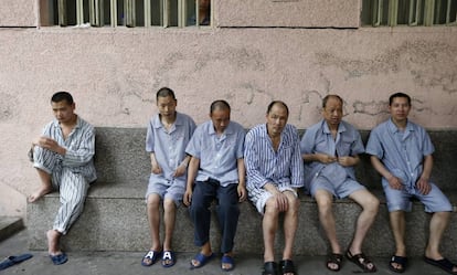 Pacientes en el departamento de salud mental de un hospital de Lishui, en el este de China.