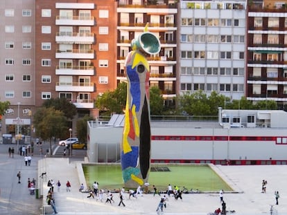 El parque Joan Miró en Barcelona.