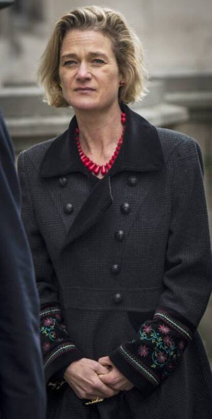 Delphine Boel, en los juzgados por la posible paternidad del rey Alberto de Belgica, en 2014.