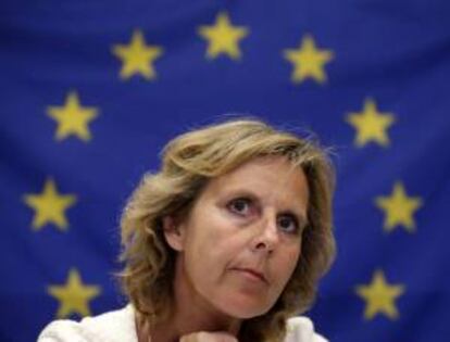 La comisionada de la Unión Europea para el cambio climático, Connie Hedegaard. EFE/Archivo