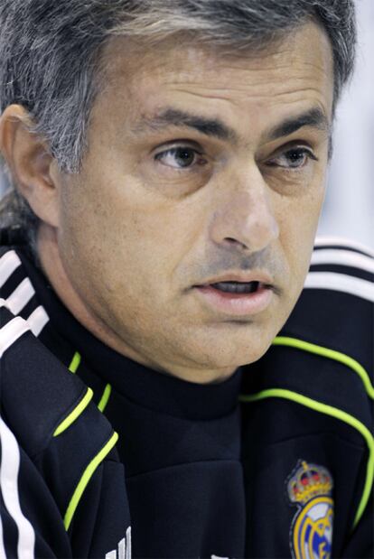 José Mourinho, en rueda de prensa.