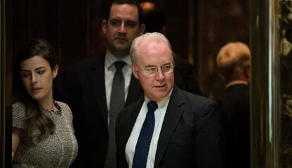 Tom Price, la semana pasada en la Torre Trump de Nueva York