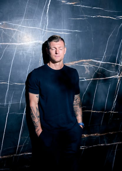 Toni Kroos, retratado en un hotel de Madrid.