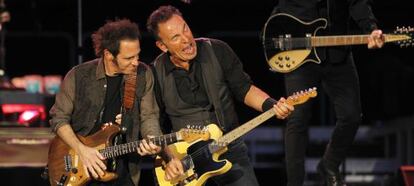 Bruce Springsteen durante su concierto en el Santiago Bernab&eacute;u. 