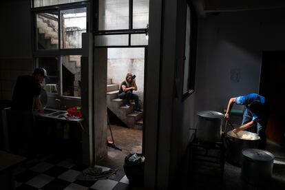 Un merendero comunitario en Buenos Aires.