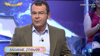 Jorge Javier Vázquez, en el primer 'Sálvame diario', en 2009.