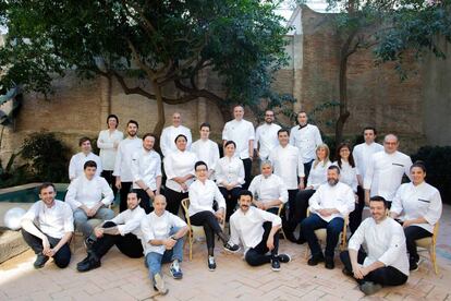 Els cuiners que participen al Passeig dels Gourmets.