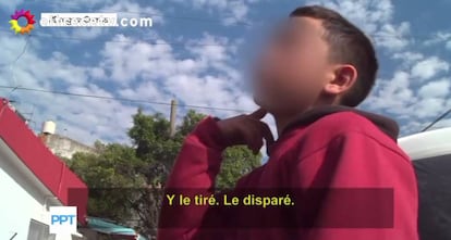 El menor entrevistado en Periodismo Para Todos el pasado 16 de julio.