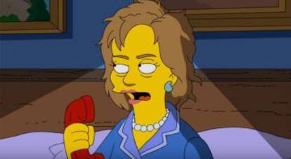 Hillary según 'Los Simpson'