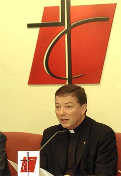 Juan Antonio Martínez Camino, en la conferencia de prensa de ayer.