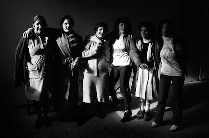Mujeres en la cárcel de Yeserías de Madrid el 1 de diciembre de 1981.