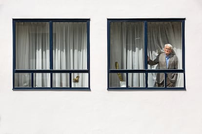 El filósofo y sociólogo alemán Jürgen Habermas, en su casa de Múnich en abril de 2018.