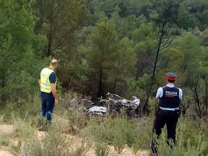 L'avioneta accidentada.