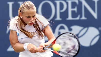 Dokic, durante un partido del US Open hace varios años.