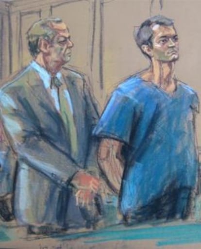 Ross Ulbricht, durante su primera comparecencia ante el juez.