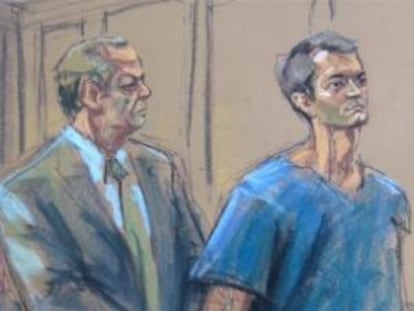 Ross Ulbricht, durante su primera comparecencia ante el juez.