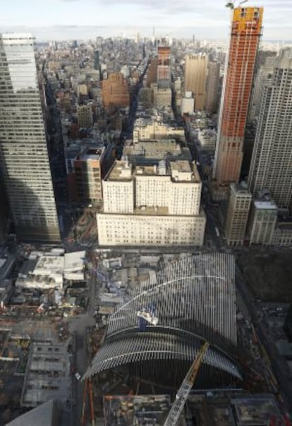 Vista del proyecto de Calatrava en la zona cero de Nueva York.