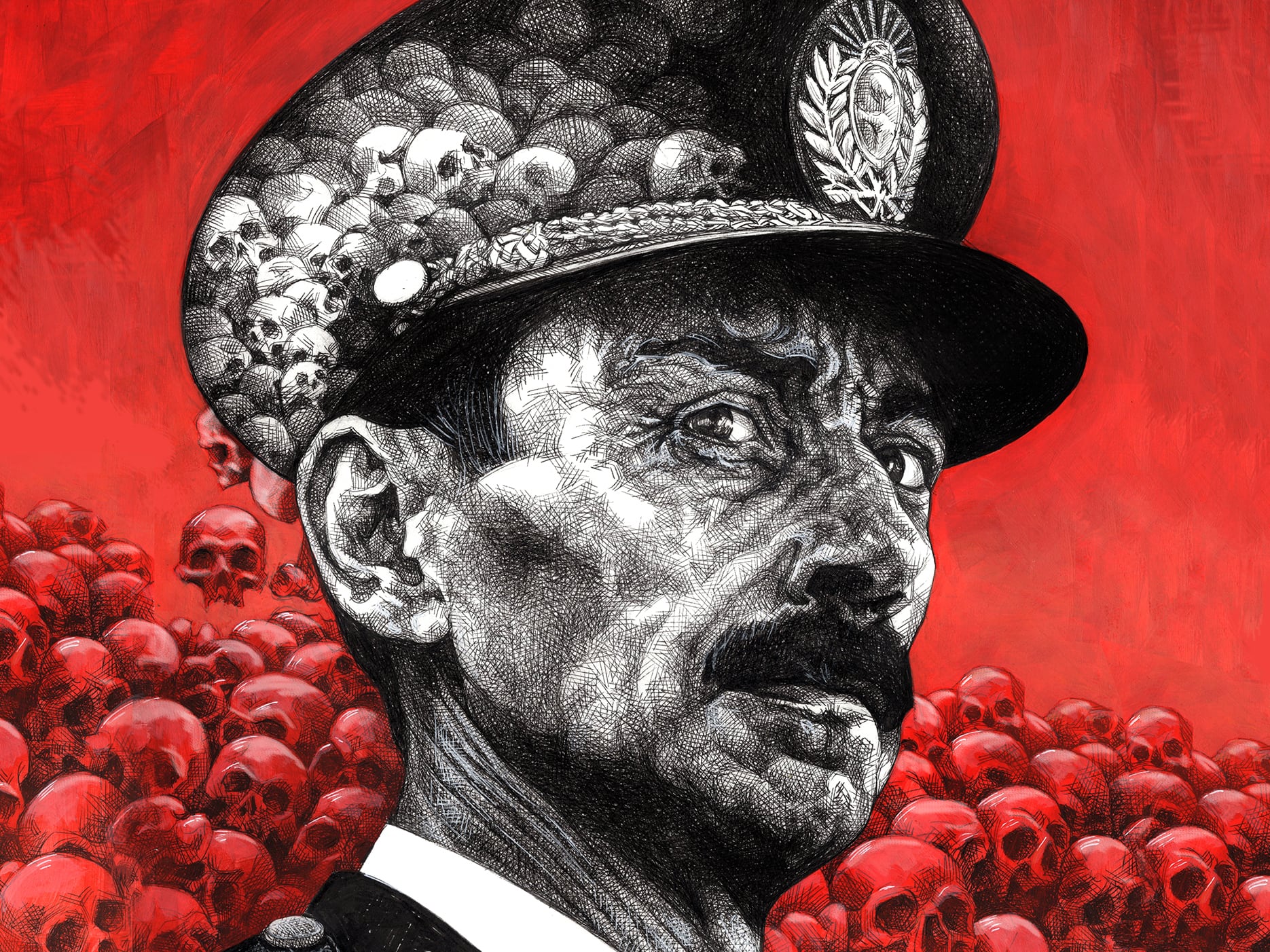 El militar golpista Jorge Rafael Videla, dictador argentino entre 1976 y 1981.