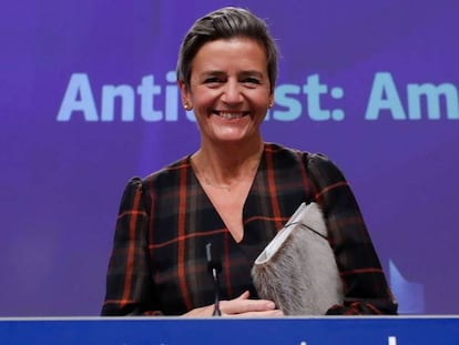 Margrethe Vestager, vicepresidenta ejecutiva de la Comisión Europea.