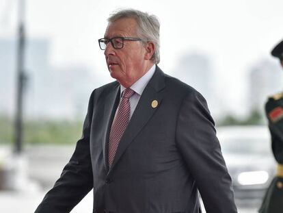 Jean-Claude Juncker, a su llegada a la cumbre del G20 en Hangzhou.