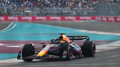 Max Verstappen durante el GP de Miami, este domingo.