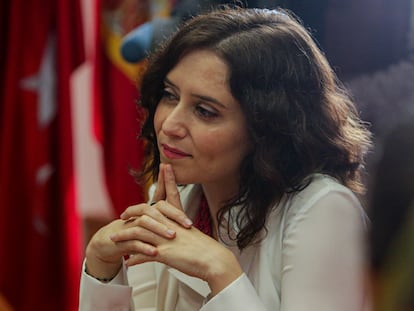 04/02/2020 La presidenta de la Comunidad de Madrid, Isabel Díaz Ayuso durante la reunión del Consejo de Gobierno de la Comunidad de Madrid, en Pozuelo de Alarcón, en Madrid (España), a 4 de febrero de 2020.
POLITICA 
Ricardo Rubio - Europa Press
