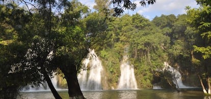 Cascadas sobre la Huasteca potosina.