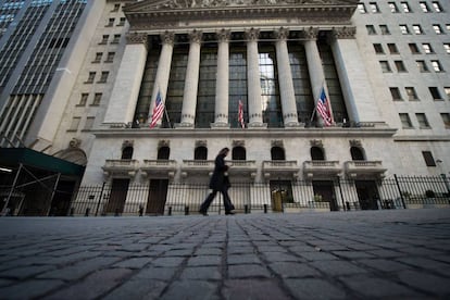 Edificio de la Bolsa, en el coraz&oacute;n de Wall Street.  
 