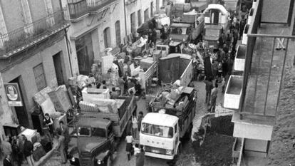 Desalojo de los vecinos de Triana en los años cincuenta