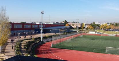 Instalaciones deportivas del campus de la Universidad Europea, en Madrid.