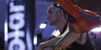 Polinksy previo a una de sus luchas en la Arena México