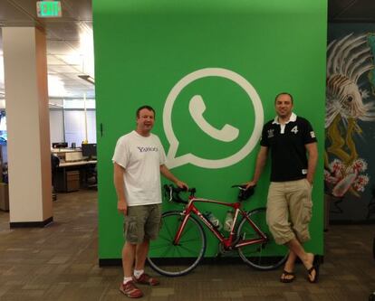 Brian Acton y Jan Koum, fundadores de WhatsApp.