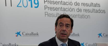 El consejero delegado de CaixaBank, Gonzalo Gortázar