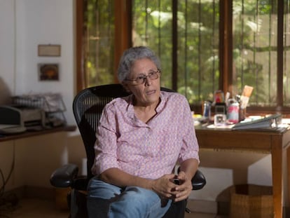 La exguerrillera e historiadora nicaragüense Dora María Téllez, en Managua. 
