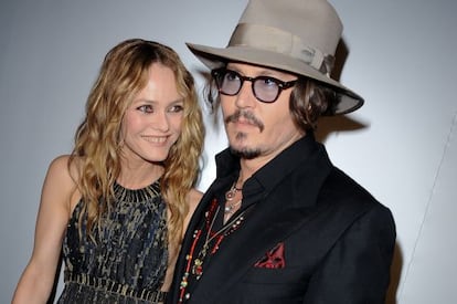 Vanessa Paradis y Johnny Depp. 