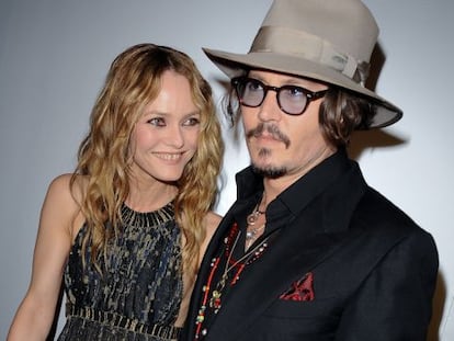 Vanessa Paradis y Johnny Depp. 
