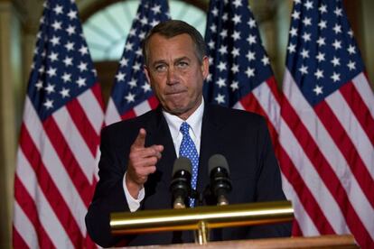 El presidente de la Cámara de Representantes, John Boehner